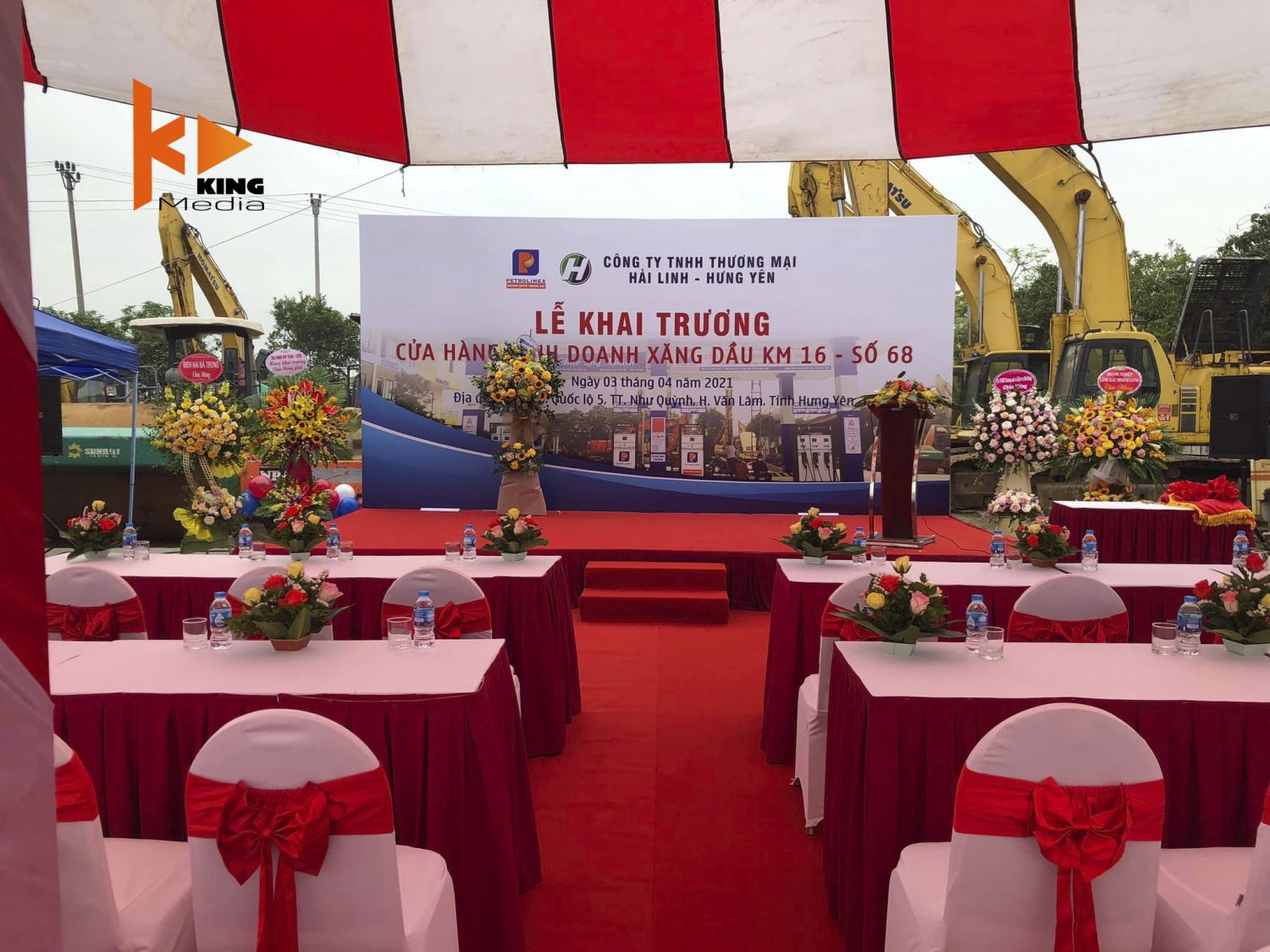 Mẫu background sự kiện khai trương