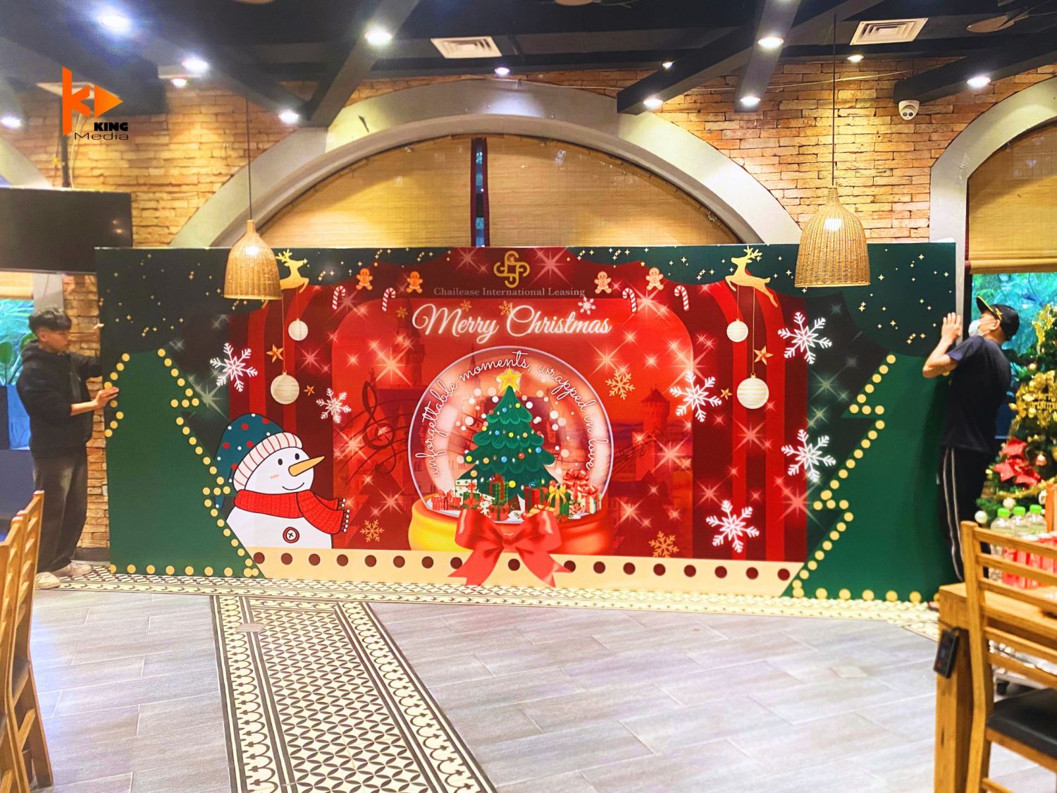 Ảnh cho thuê backdrop giáng sinh